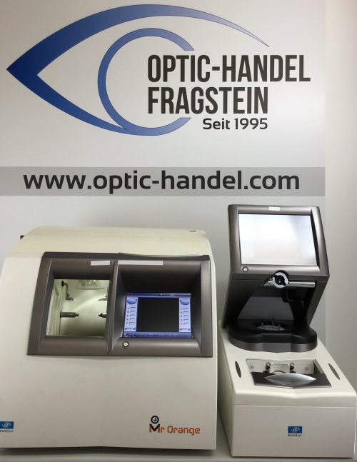 Kopia CNC Schleifautomat Essilor Mr.Orange G20232 mit Blockersystem/Tracer  G20231 .Bj. 2011