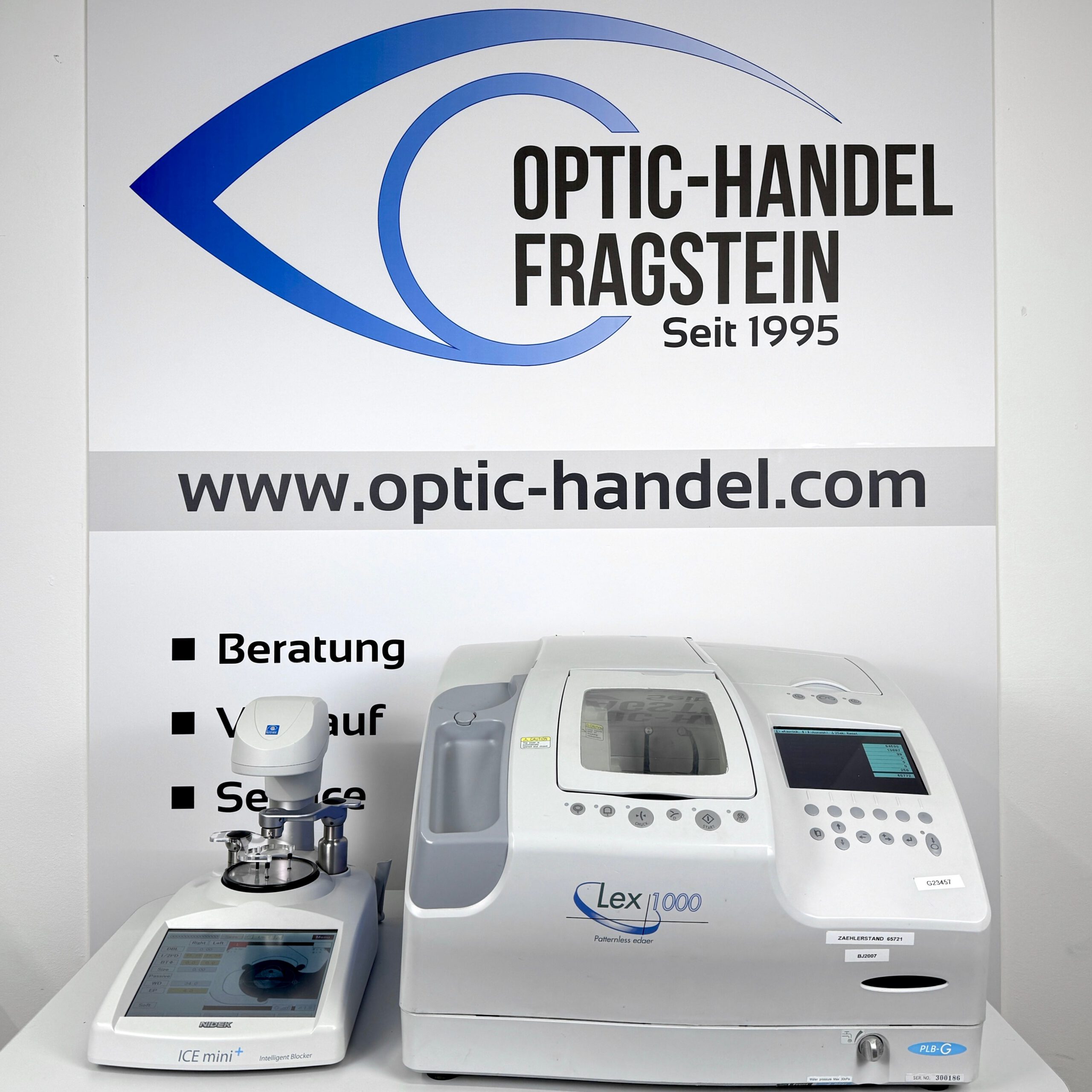 Schleifmaschine Nidek LEX-1000 mit ICE Mini+ (g23457)