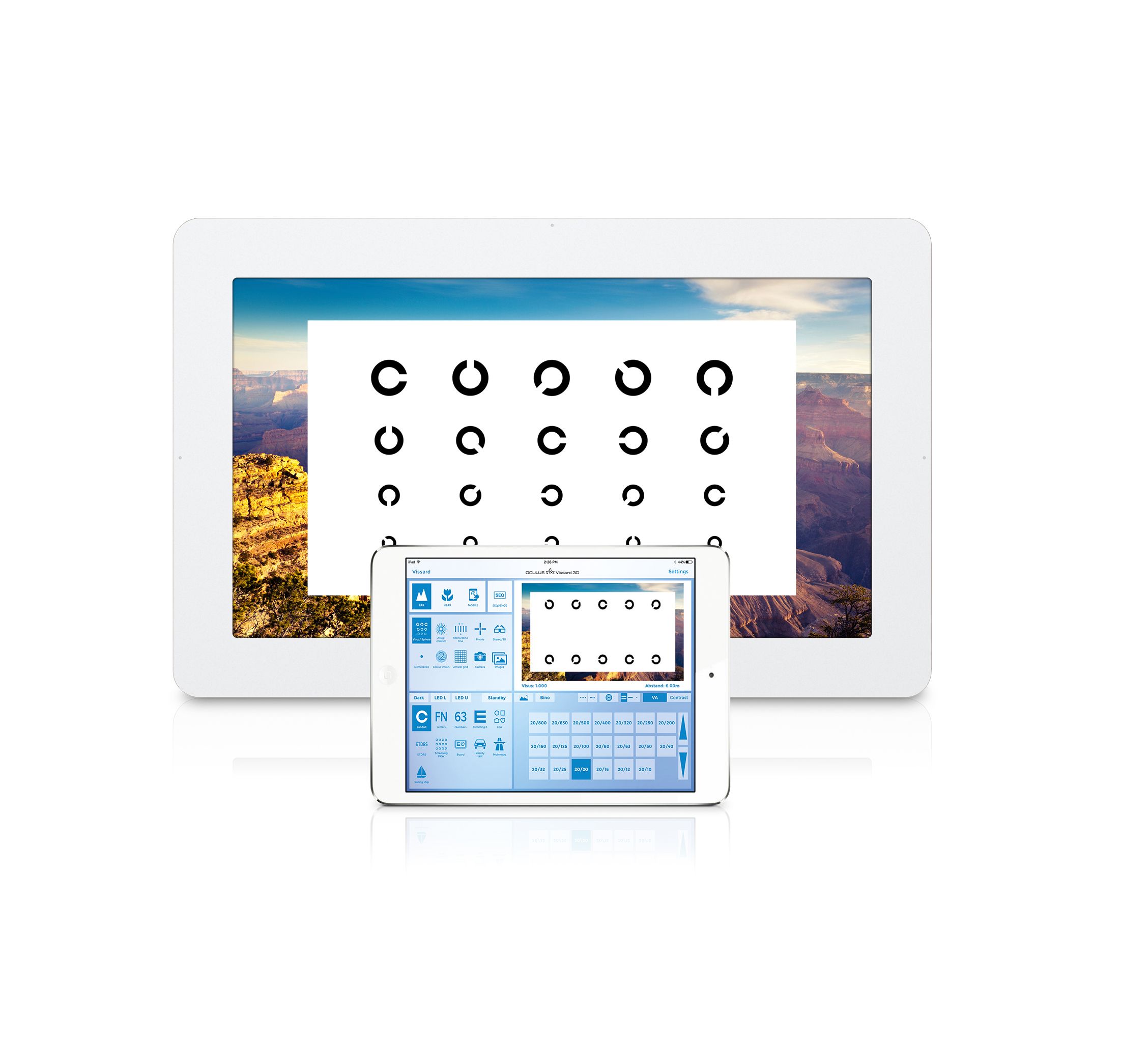 Sehprüfsystem Oculus Vissard 3D (linear)